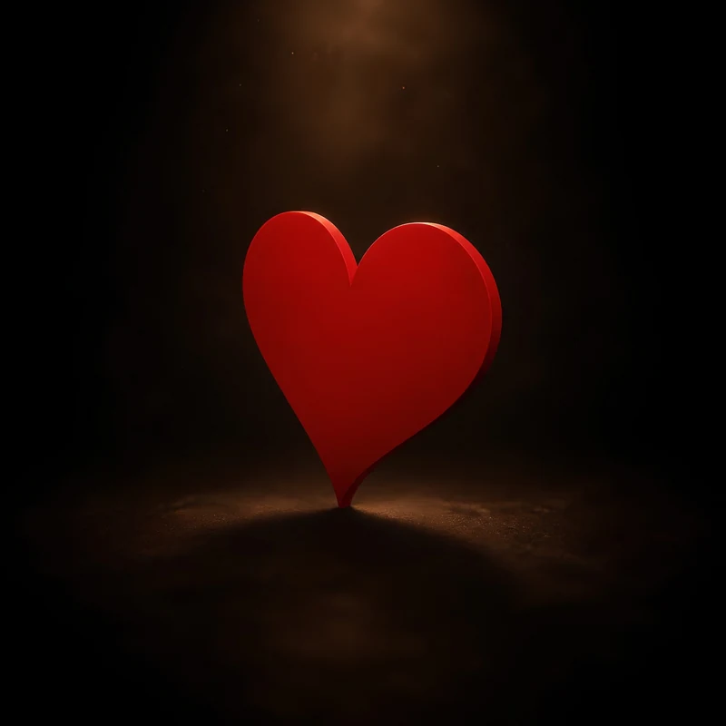Heart — Name plate for a pet bowl stand