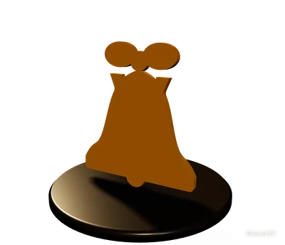 Campana — Placa con nombre para el soporte de cuencos