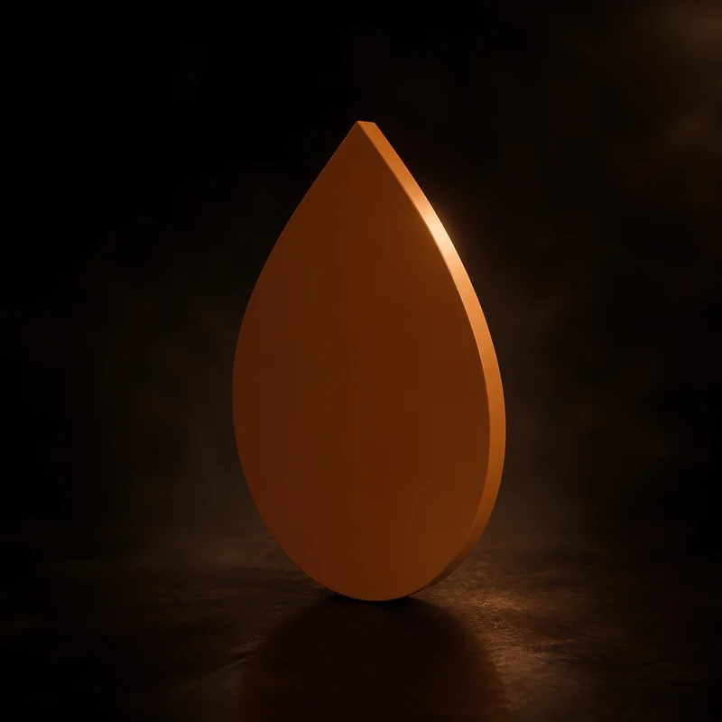 Gota — Placa con nombre para el soporte de cuencos