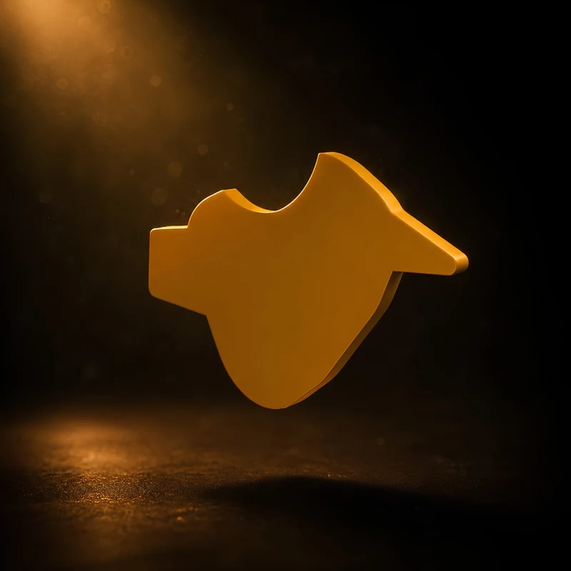 Pájaro — Placa con nombre para el soporte de cuencos
