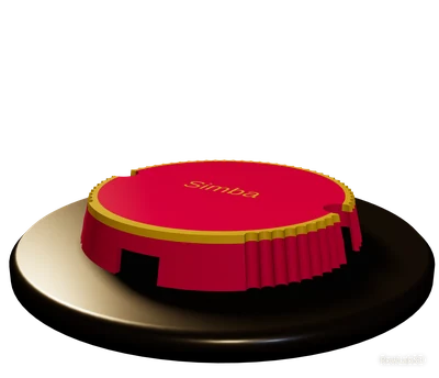 Tapa bicolor con el nombre — Tapa para el soporte de cuencos