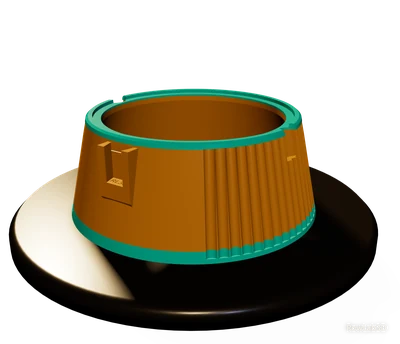 Ribbed stand, two colours — Pet bowl stand